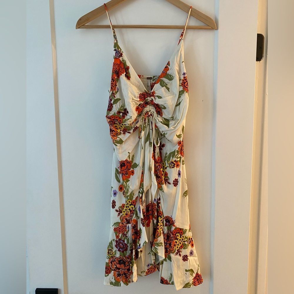 Free People Floral Mini Dress - Size S, Ideal for Vacation